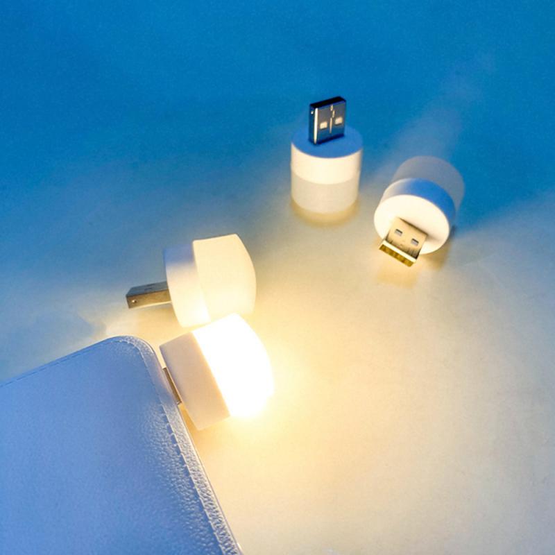 USB Plug Lamp Mini Night Light Computer Mobile Power Charging Small Book Lamps LED Eye Protection Reading Light Desk Lighting