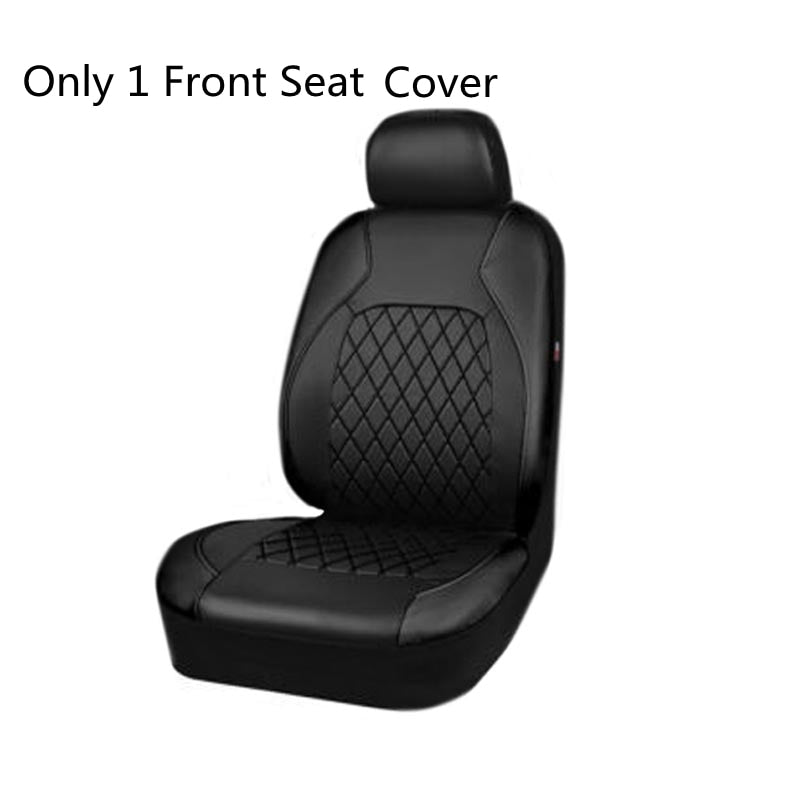 PU Leather Universal Car Seat Covers Airbag Compatible Waterproof Automobile Seat Protector Interior Accessories Fit most cars