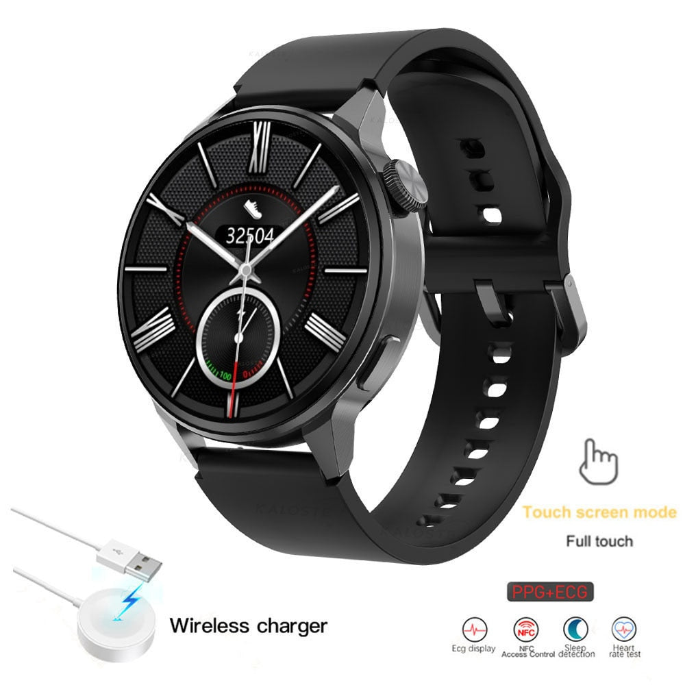 2022 New NFC Smart Watch Men Smart Bluetooth Call Sport GPS Track Smartwatch Women Heart Rate ECG PPG Smartwatch For Android ios