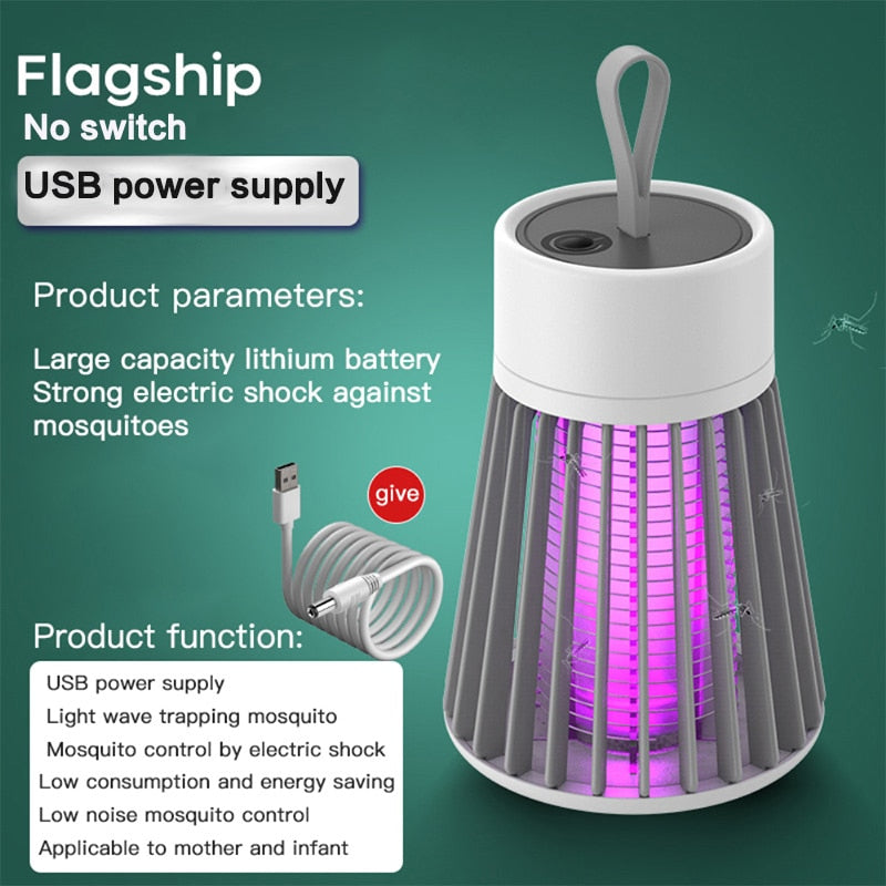 XIOAMI UV Mosquito Control Killer Lamp Indoor USB Electric Insect Rack Summer LED Seduce Mosquito Killer Lamp Outdoor Fly Trap