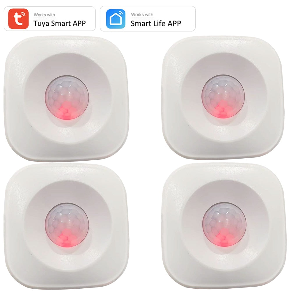 Tuya WIFI PIR Motion Sensor Detector Movement Sensor Smart Life APP Wireless Home Automation System Work with Alexa Routine  Set