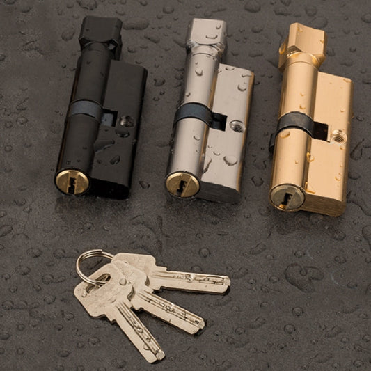 Door Cylinder Biased Lock Cylinder AB Key Anti-Theft Entrance Brass Door Lock Lengthened Core Extended Keys