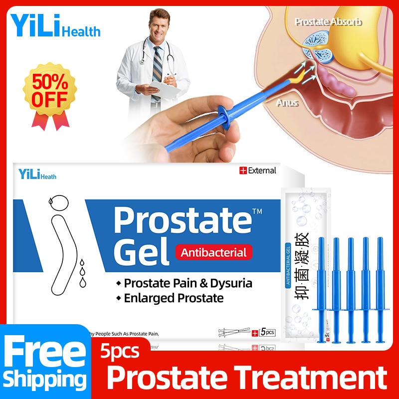 Prostate Treatment Chronic Prostatitis Hyperplasia Prostatic Medicine Urgency To Urinate Cure Natural Medical Gel 5pcs/box