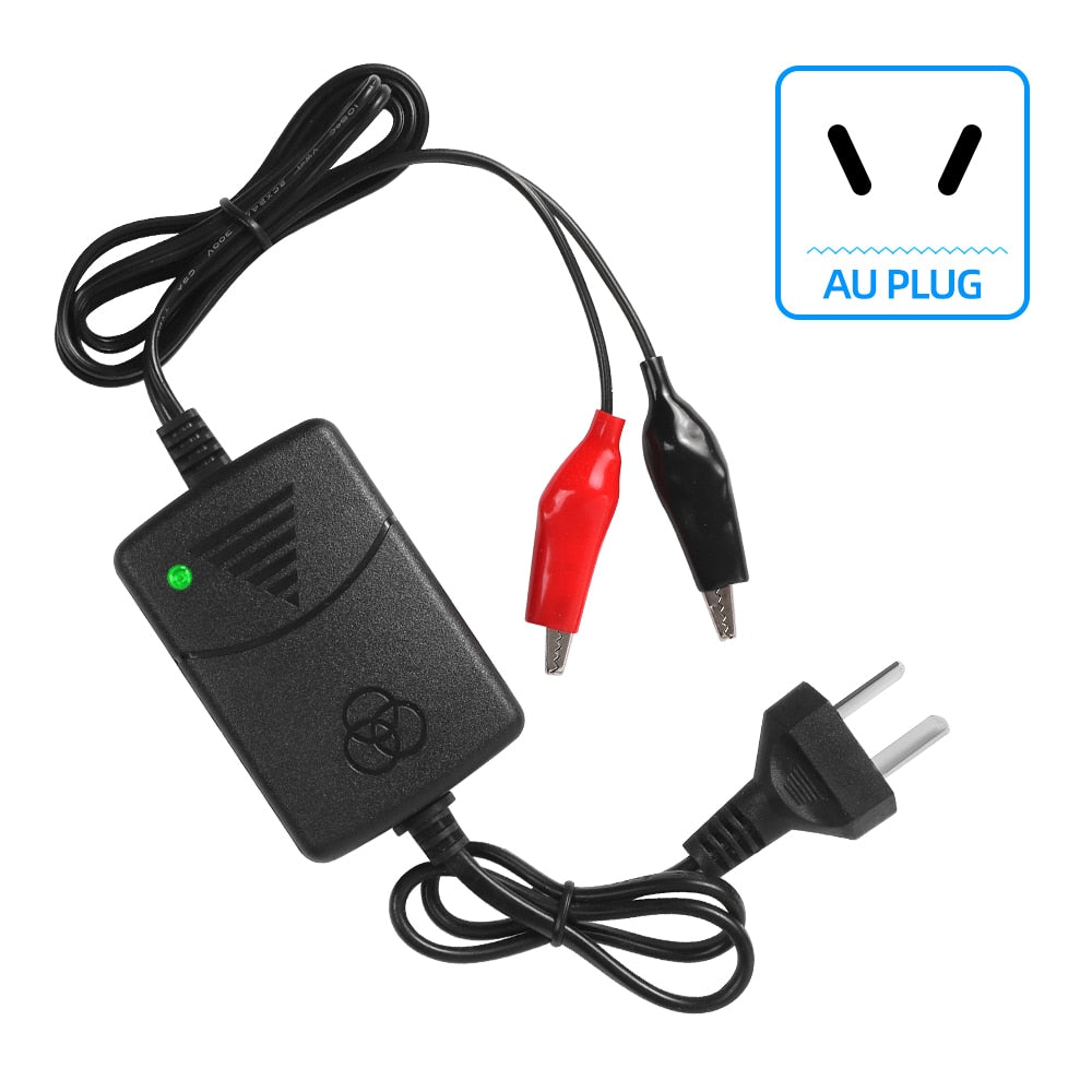 12V 1.3A Car Battery Charger Portable for Motorcycles, Electric Toys, Water Colloid Maintenance-Free Lead-Acid Batteries