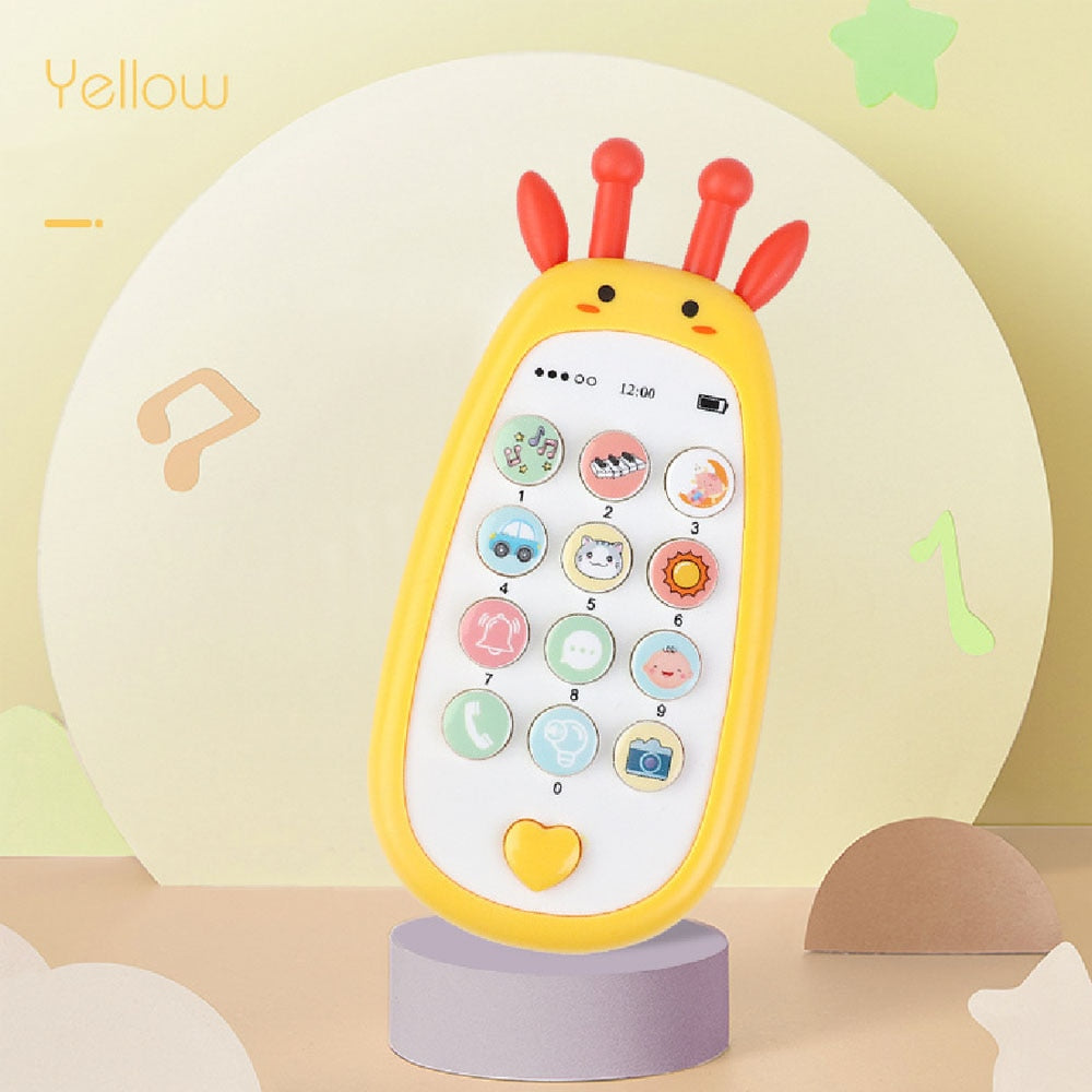 Electronic Toy Phone Musical Mini Cute Children Phone Early Education Cartoon Mobile Phone Telephone Cellphone Baby Toys