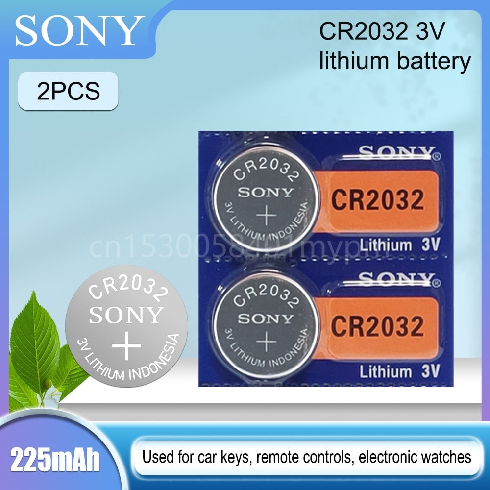 SONY Original CR2032 3V Lithium Batteries for Watch Car Keys Calculator Clock Computer DL2032 ECR2032 BR2032 Button Cell