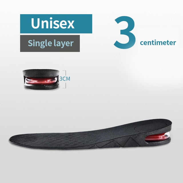 3-9CM Invisible Height Increased Insole Can Inserted Into The Sole Height Adjustable More Comfortable Supporting Insole Unisex