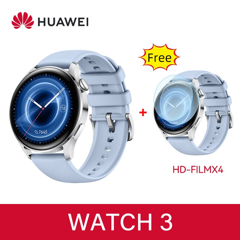 HUAWEI WATCH 3 Pro Men's Watch SmartWatch All-Day Health Monitoring 48mm AMOLEN Screen GPS NFC eSIM LTE Cellular Calling