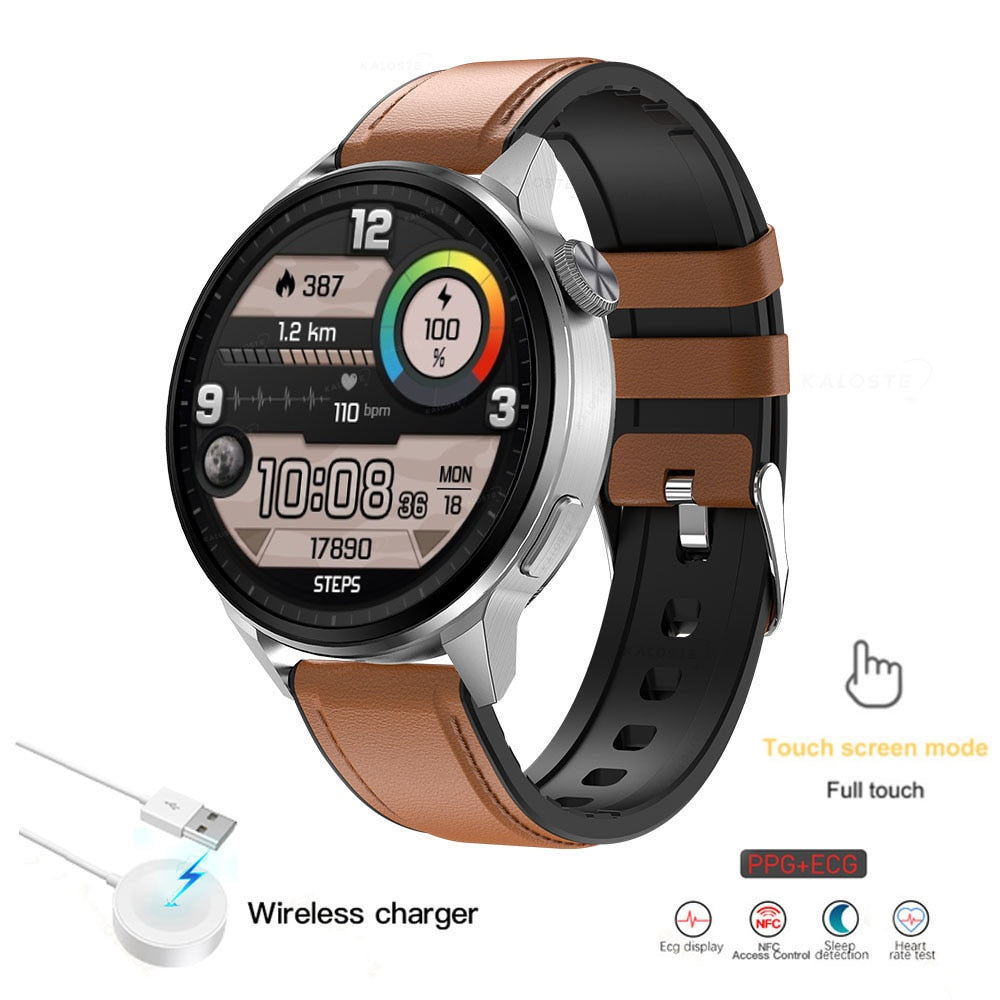 2022 New NFC Smart Watch Men Smart Bluetooth Call Sport GPS Track Smartwatch Women Heart Rate ECG PPG Smartwatch For Android ios