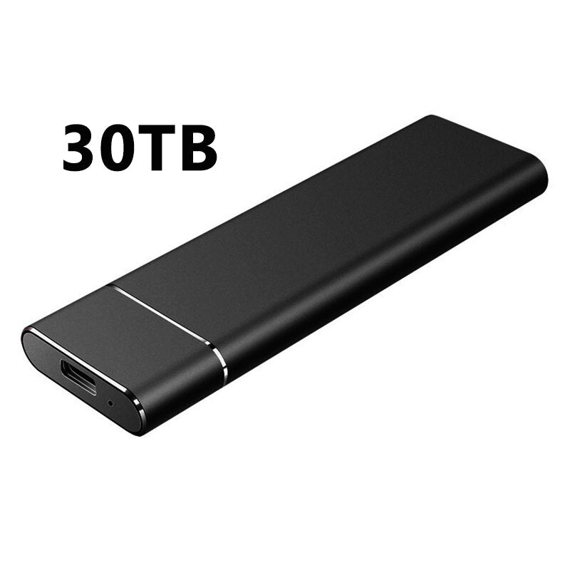 128TB High Speed 1TB 8TB Hard Disks Portable External 16TB SSD Hard Drive USB 3.1 30TB Hard Disks Mobile Storage Decives