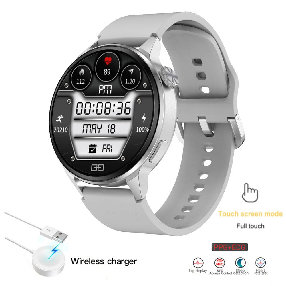 2022 New NFC Smart Watch Men Smart Bluetooth Call Sport GPS Track Smartwatch Women Heart Rate ECG PPG Smartwatch For Android ios