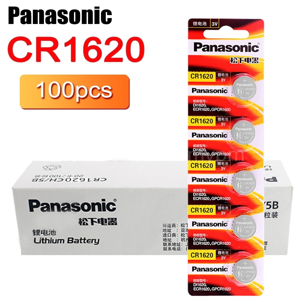 PANASONIC Original CR1620 Button Cell Battery 3V Lithium Batteries CR 1620 for Watch Toys Computer Calculator Control