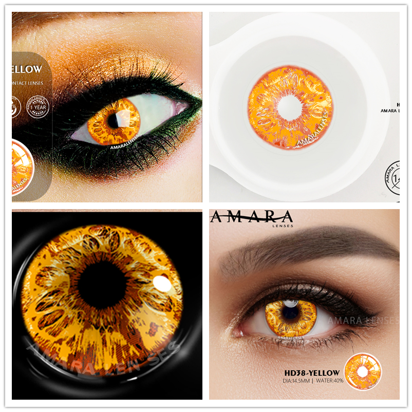 AMARA 2pcsCosplay Anime Eyes Lenses for Eyes AYY Series Makeup Sharingan Beauty Contact Lenses Eye Cosmetic Color Lens Eyes