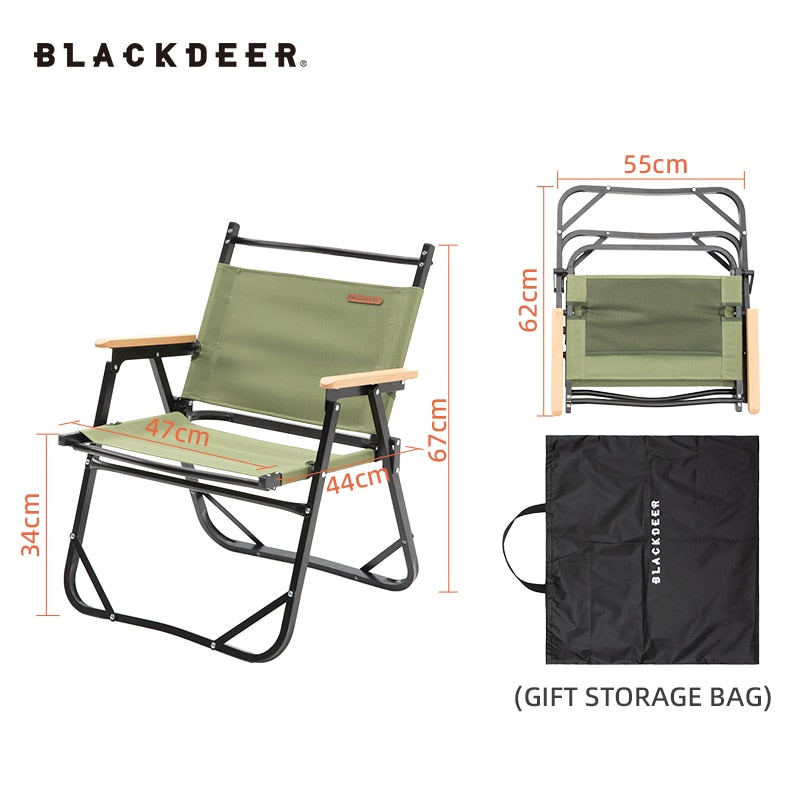 Blackdeer Portable Aluminum Folding Chair Camping Leisure Chair For Picnic Kermit Chair