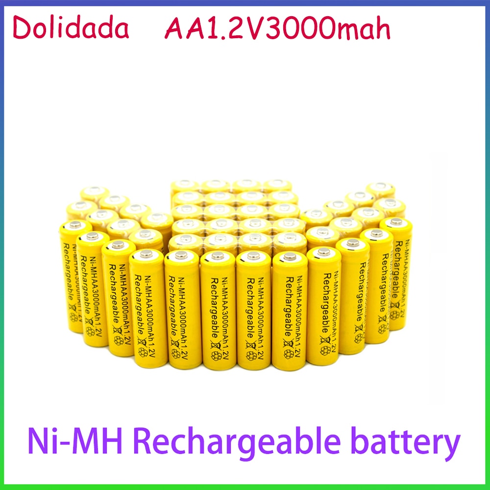 AA1.2V 3000mAh Rechargeable Battery 1.2V AA Battery for Clock Mouse  Game Console Razor Flashlight Digital Camera 1.2V Charger