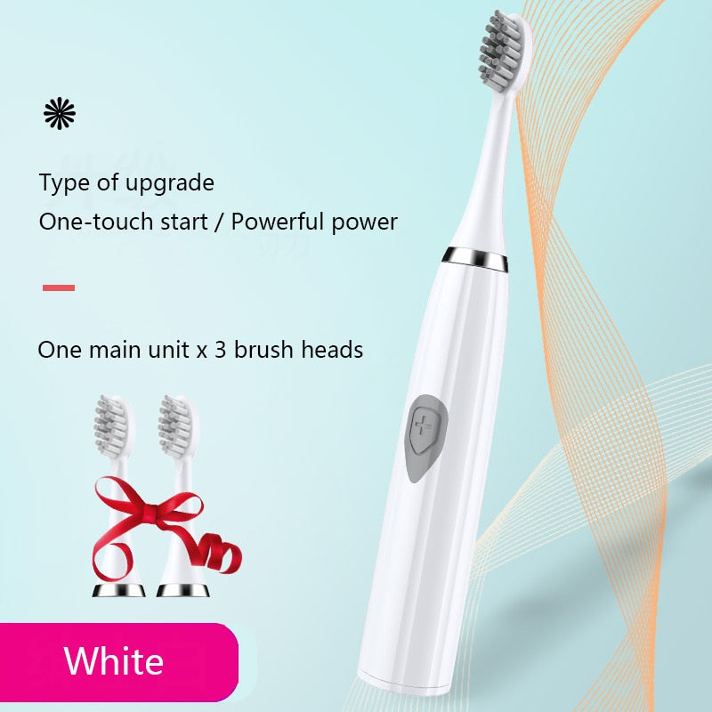 Ultrasonic Sonic Electric Toothbrush USB Charge Rechargeable Tooth Brushes Washable Electronic Whitening Waterproof Teeth Brush