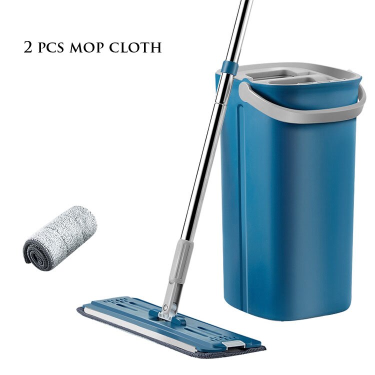 Free Shipping Mop With Bucket Microfiber Self-squeezer Easy To Drain For Window Washing Floors Mop Household Cleaning Tools