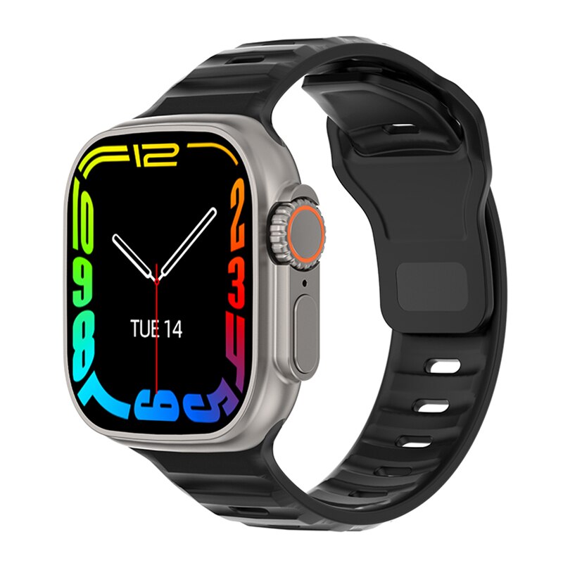 2022 Ultra Smart Watch Series 8 49mm Titanium Alloy Body 2.0" Retina Screen BT Call NFC ECG Ip68 Waterproof Smartwatch Men