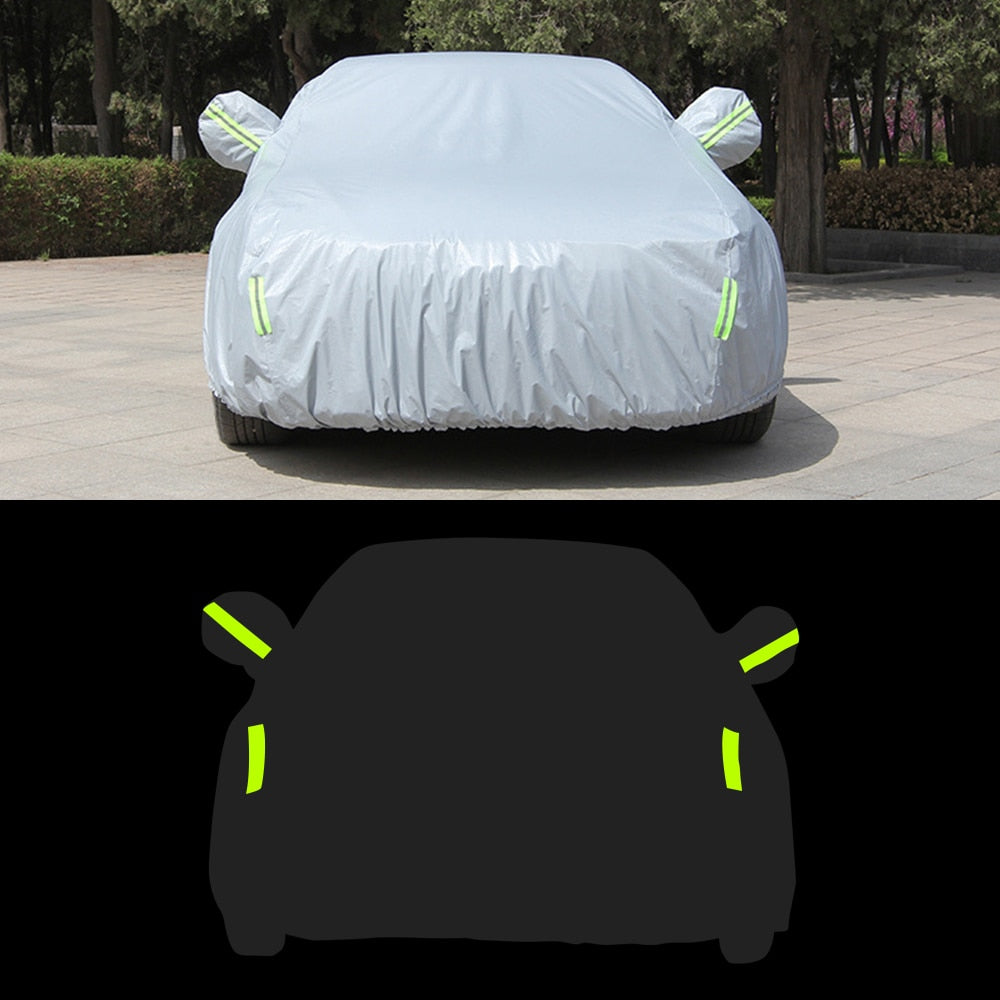 Universal Car Covers Auot Indoor Outdoor Protection Full Cover Sunshade Waterproof Dustproof Snow Resistant S/M/L/XL/XXL