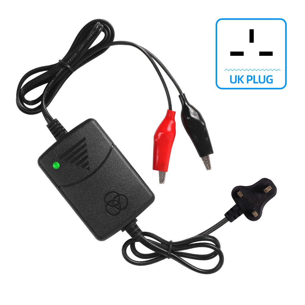 12V 1.3A Car Battery Charger Portable for Motorcycles, Electric Toys, Water Colloid Maintenance-Free Lead-Acid Batteries