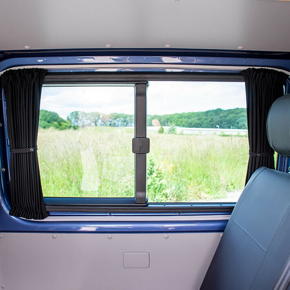 Window Shade For VW T4 Transporter Caravelle 1990-2003 Tailored Blackout Curtain 80 Denier Fabric Centre Sliding Door Window