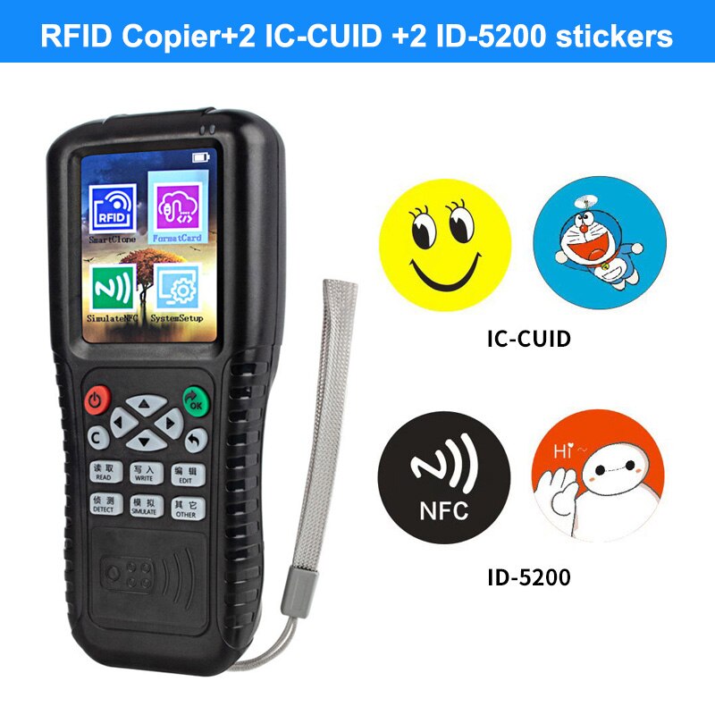 NFC Smart Card Reader Writer RFID Copier 125KHz 13.56MHz USB Fob Programmer Copy Encrypted Key With Voice Broadcast X100