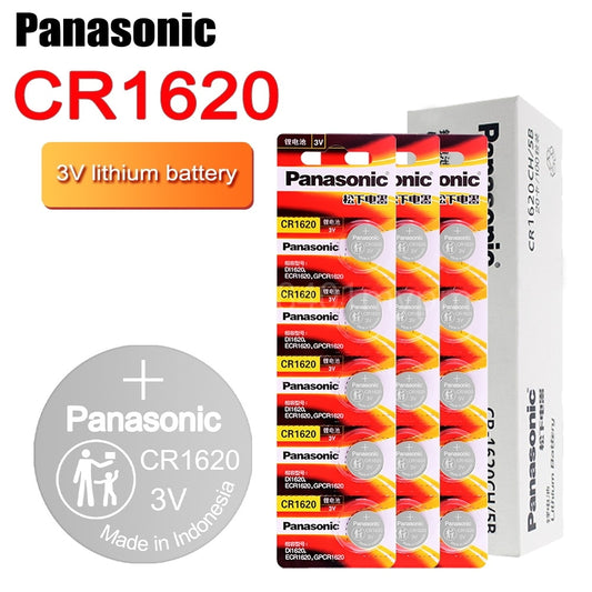 PANASONIC Original CR1620 Button Cell Battery 3V Lithium Batteries CR 1620 for Watch Toys Computer Calculator Control