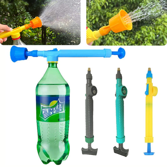 3-Styles High Pressure Air Pump Manual Sprayer Adjustable Drink Bottle Spray Head Nozzle Garden Watering Tool Sprayer Hand Tools