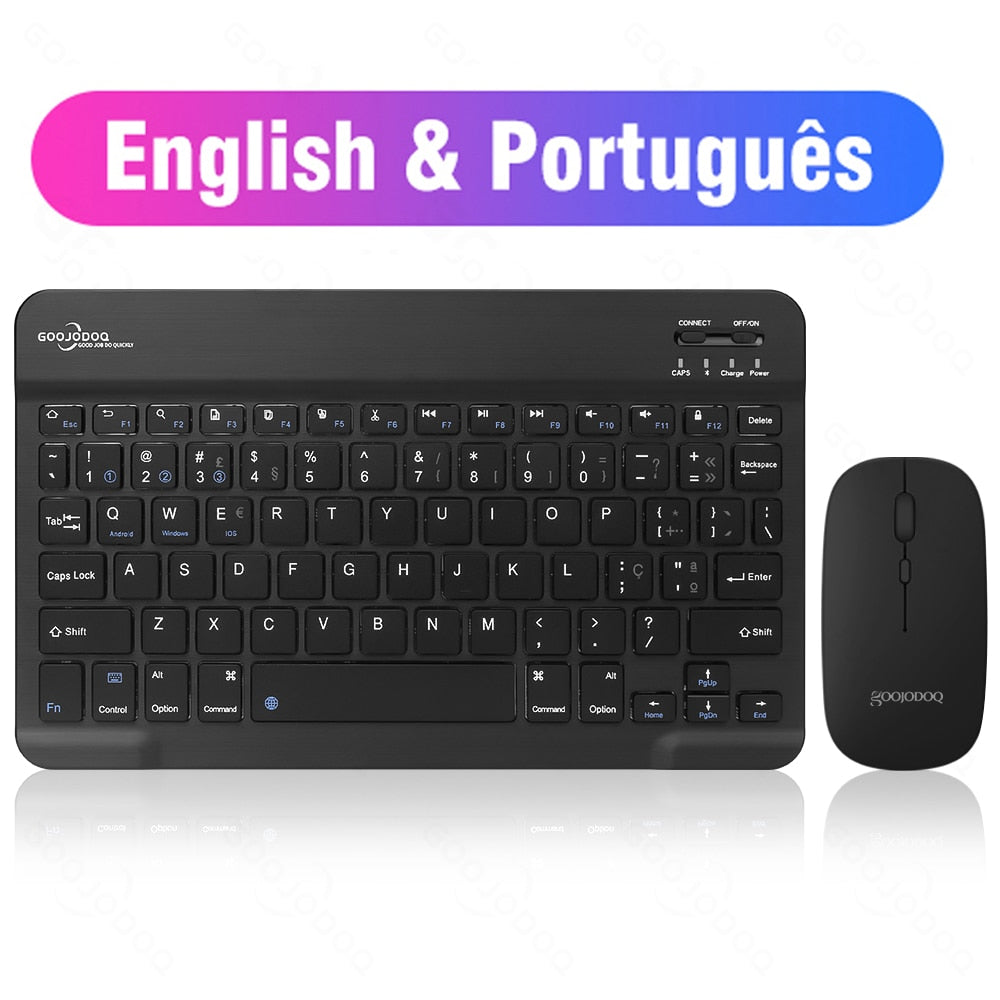 Wireless Keyboard Bluetooth Keyboard and Mouse For iPad Air 5 Pro 12 2021 Tecaldo Bluetooth For Xiaomi Samsung iPad Keyboard