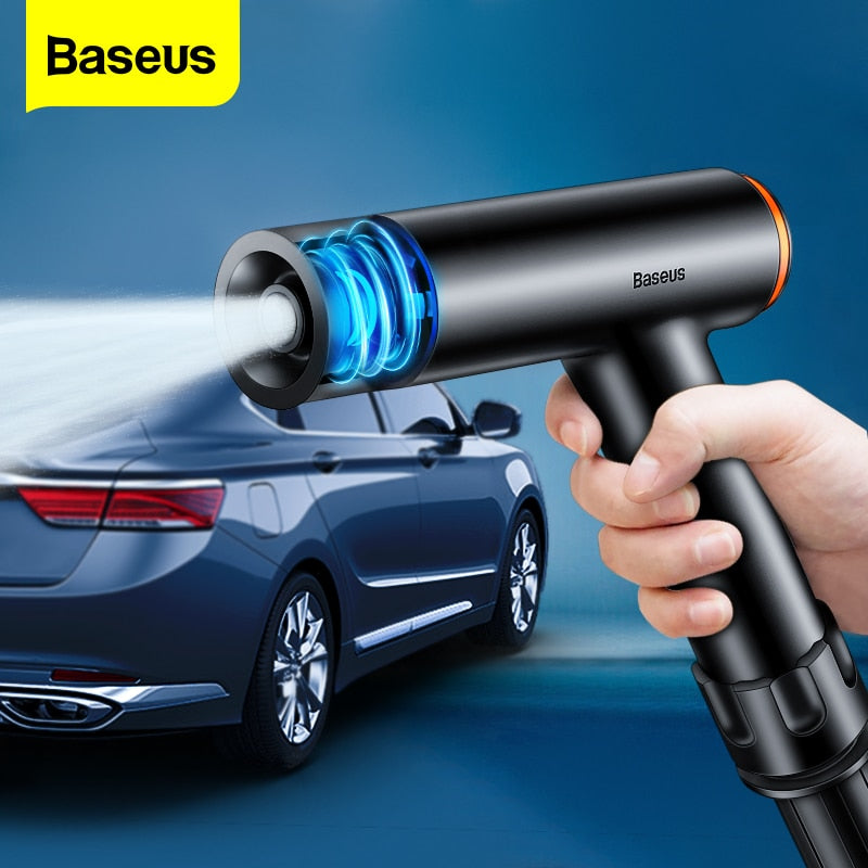 Baseus Car Water Gun High Pressure Washer Turbo Spray Nozzle with Hose Hand Sprayer Gun for Home Garden Car Cleaning Accessories