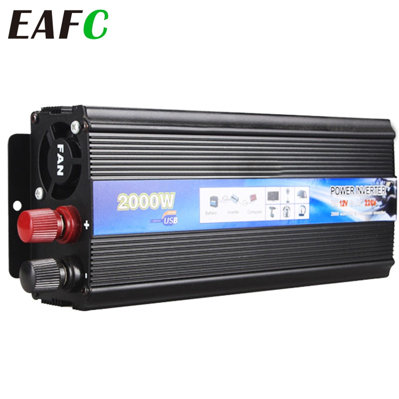 Car Inverter 12V 220V Car Voltage Converter 2000W-500W Power Inverter Charger Converter DC to AC 12V to 220V for Phone Tablet