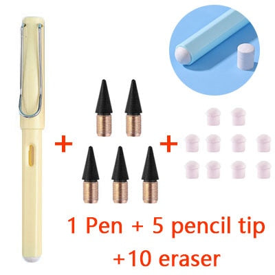 16PCS/SET Eternal Pencil Unlimited Writing  Pencils Art Sketch Painting Design Tools School Supplies School Stationery gifts