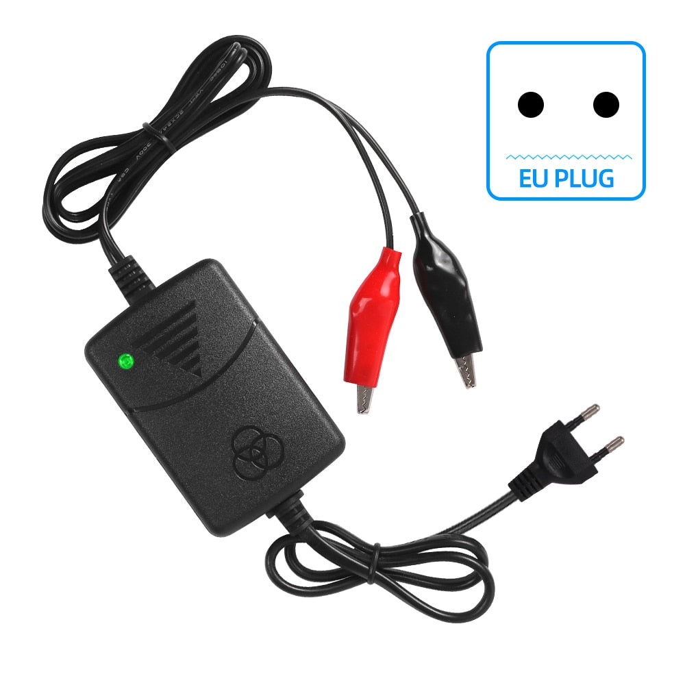 12V 1.3A Car Battery Charger Portable for Motorcycles, Electric Toys, Water Colloid Maintenance-Free Lead-Acid Batteries