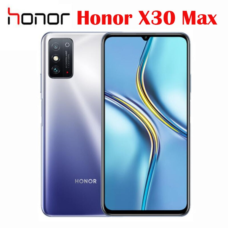 Honor X30 Max 5G Smart Phone 7.09 Inch LCD Screen 2280×1080 Main Camera 64MP 5000mAh 22.5W Quick Charge MTK 900 Support NFC