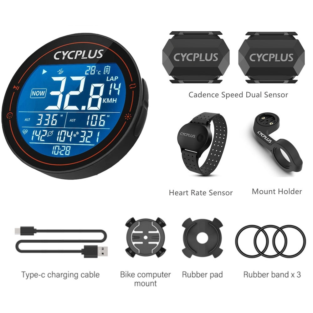 CYCPLUS M2 Wireless GPS Bicycle Computer ANT+ Bluetooth Cycling Road Bike MTB Waterproof Speed Meter Cadence Power Accessories