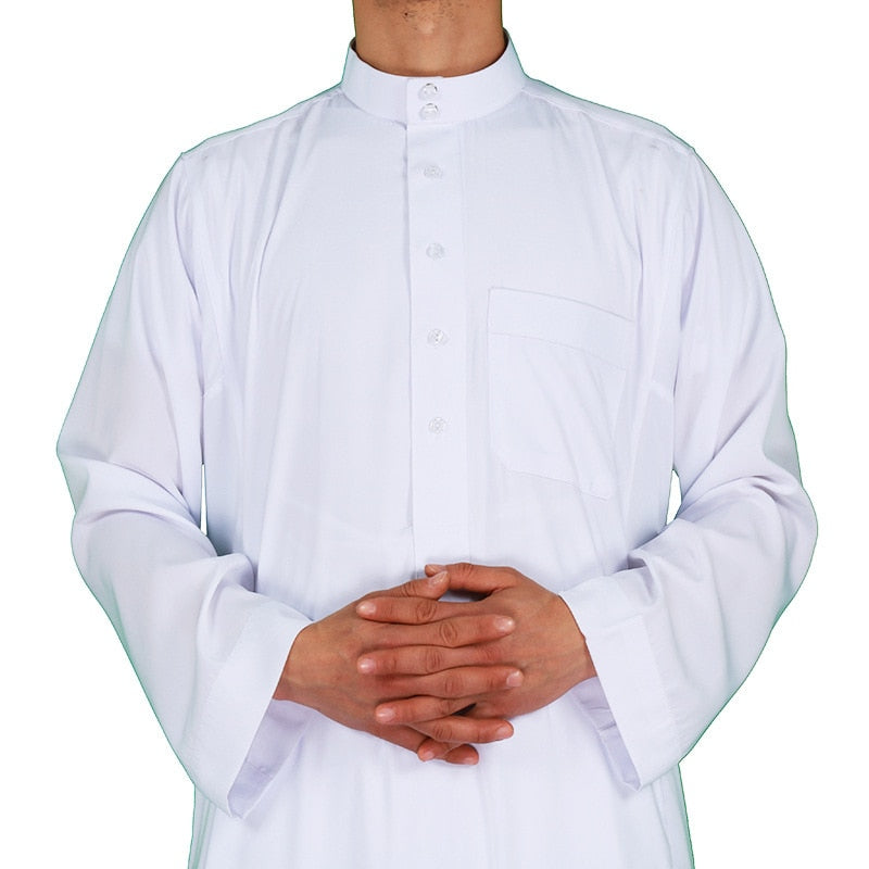 Muslim Men Clothing Islam Dress Fashion Caftan Jubba Thobe Saudi Arabia Kaftan Abaya Turkey Dubai Luxury Robe Pakistan Moroccan