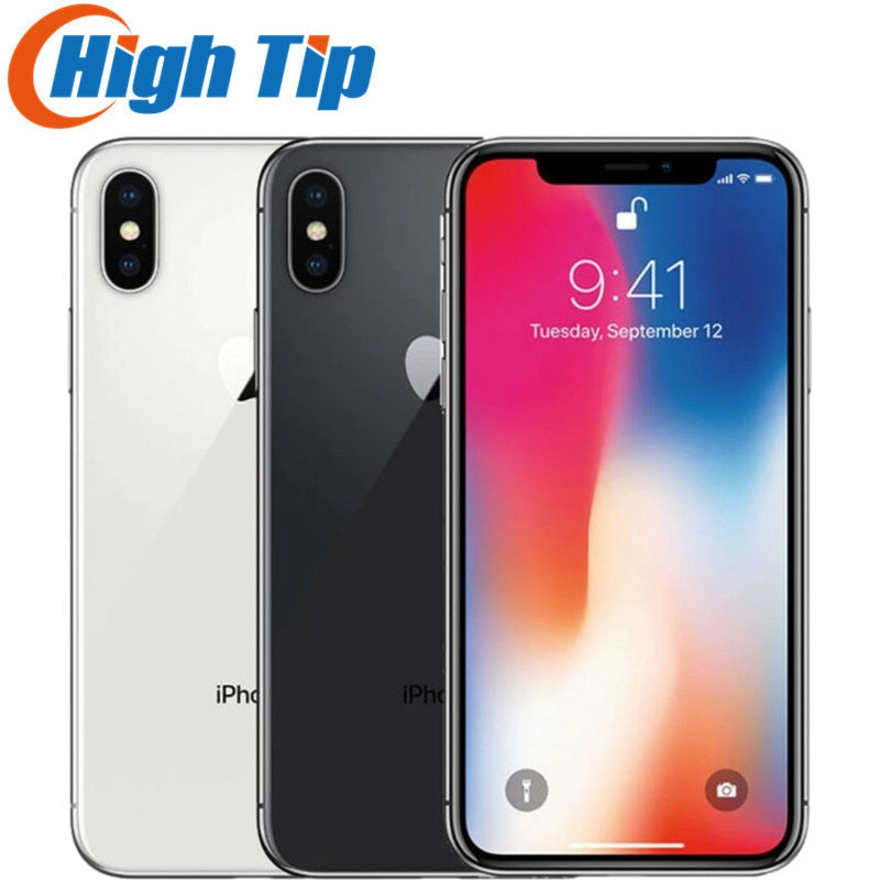 Original Unlocked Apple iPhone X Face ID 64GB/256GB ROM 5.8" 3GB RAM 12MP Hexa Core iOS A11 Dual Back Camera 4G LTE Mobile phone