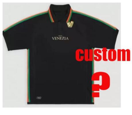 Venezia Home Away New Venezia FC Long Sleeve Jersey Black White 22 23 Venice 2022 2023 BUSIO Shirts