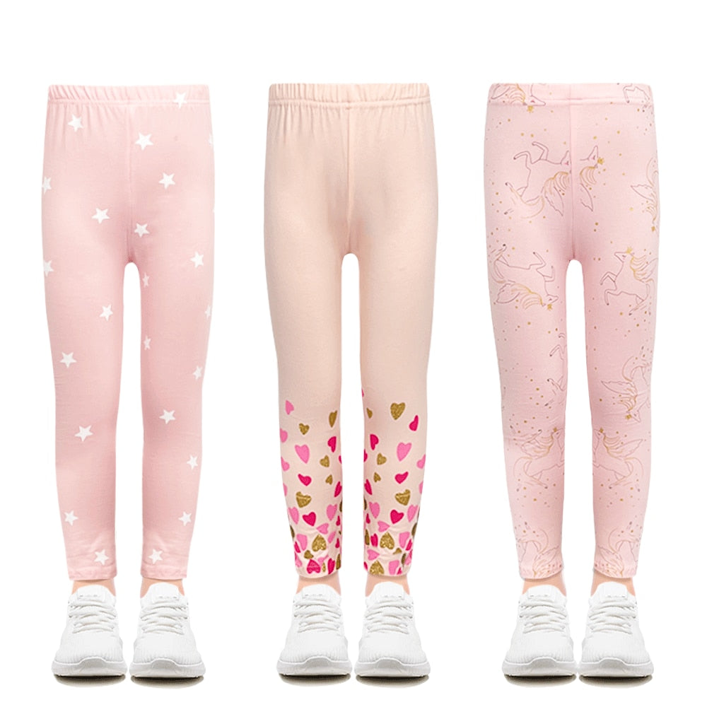 Girls Leggings Cotton Toddlers Trousers Fille Kids Pants Girls Skinny Pants Cartoon Pattern Print Children Leggings Trousers