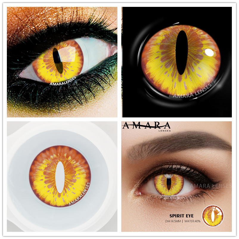 AMARA 2pcsCosplay Anime Eyes Lenses for Eyes AYY Series Makeup Sharingan Beauty Contact Lenses Eye Cosmetic Color Lens Eyes