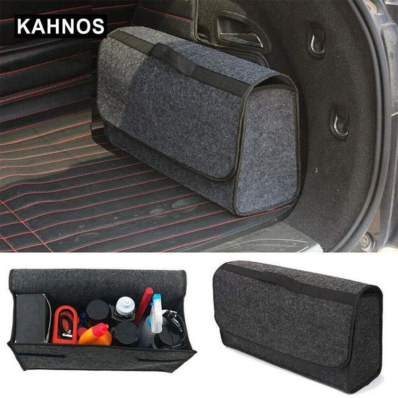 Car Trunk Organizer net pocket handbag holder Soft Woolen Felt Storage box Bag Cargo Tools Tidying Package Blanket Tool Automobi