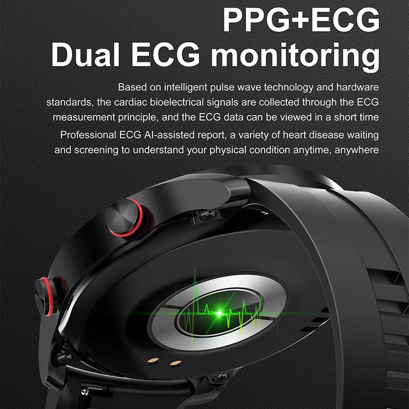 2022 New ECG+PPG Smart Watch Men Laser Health Blood Pressure Fitness Sports Watches Man Sports Waterproof Smartwatch For xiaomi