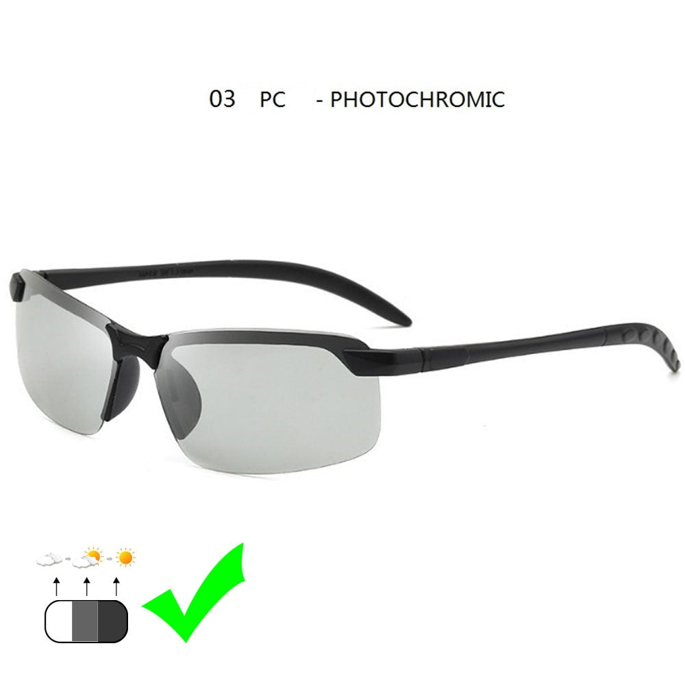 Photochromic Sunglasses Men Polarized Driving Chameleon Glasses Male Change Color Sun Glasses Day Night Vision Driver's Eyewear