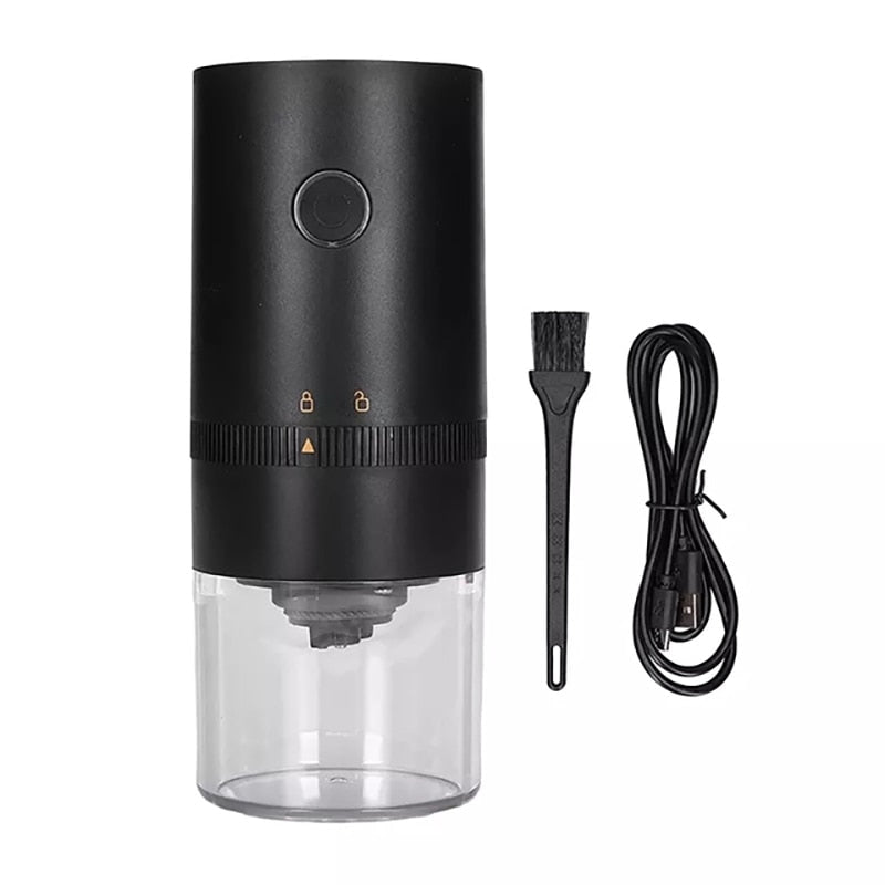 Portable Electric Coffee Grinder Nuts Grains Pepper Coffee Bean Grinder USB Grinder Machine Home Travel Ceramic Grinding Core