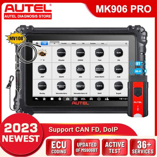 Autel MaxiCOM MK906Pro Professional Diagnostic Tool Bi-Directional Scanner OBD2 Automotive Scan Tool Upgraded MK906BT MS906BT