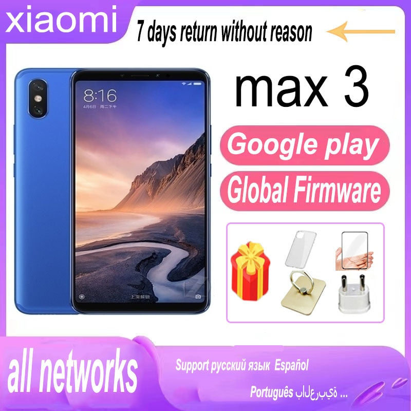 11.11 sale Xiaomi Mi Max 3  MI MAX 1 Smart Phone Global version Android