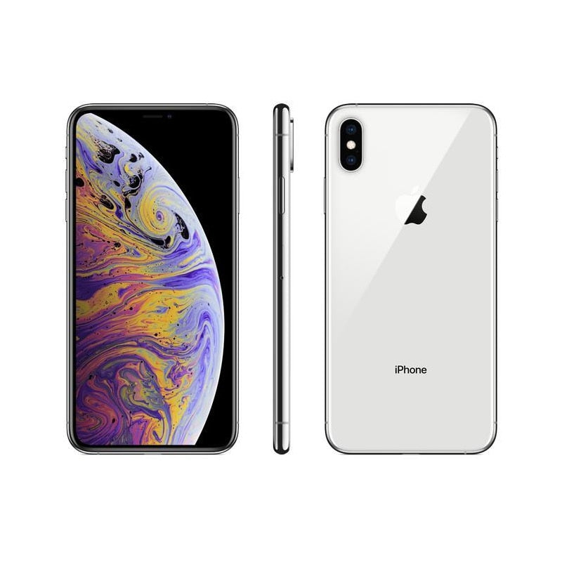 Original Unlocked  iPhone XS Max Mobile Phone 64/256/512GB ROM 6.5 Inch OLED A12 12MP Dual Camera Face ID  4G Smartphone