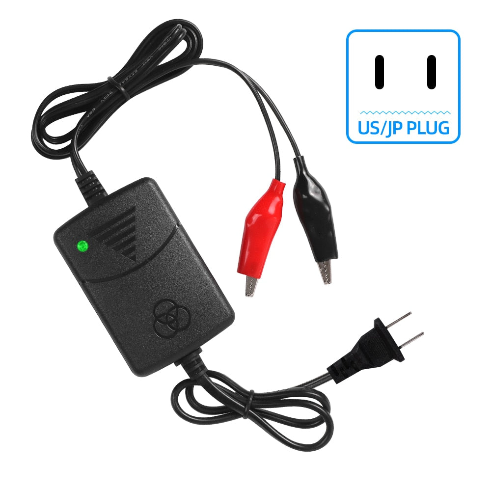 12V 1.3A Car Battery Charger Portable for Motorcycles, Electric Toys, Water Colloid Maintenance-Free Lead-Acid Batteries