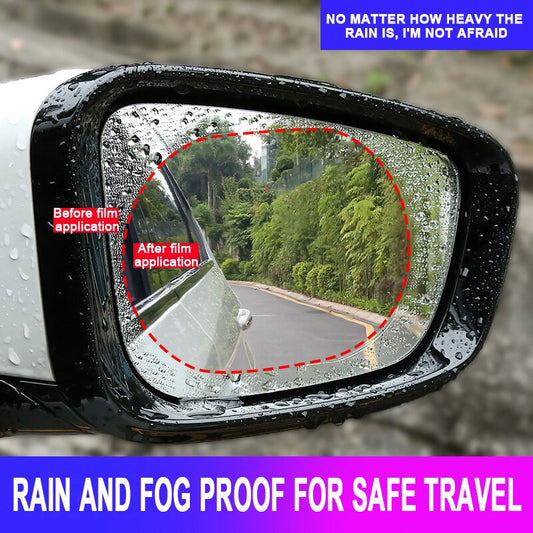 Car Rainproof Film Anti Fog Car Sticker Car Mirror Window Clear Film Rain Proof Waterproof Film Auto Sticker Accessories