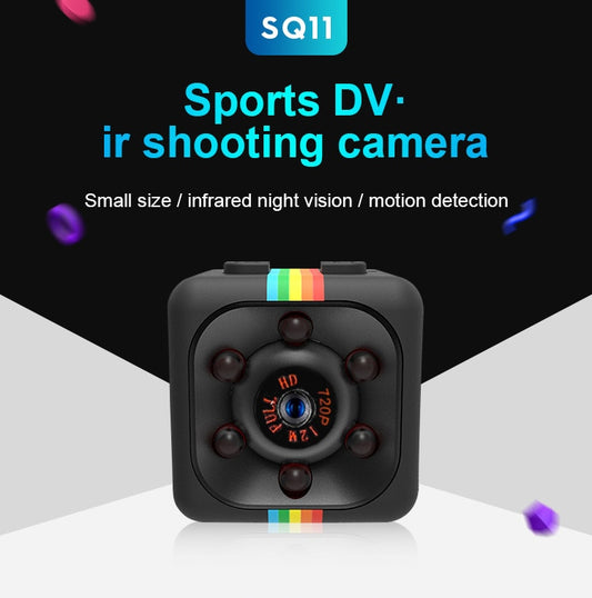 Sq11 Camera Outdoor Sports DV Camera HD Aerial Camera Matte Night Vision Card Direct Recording Camera